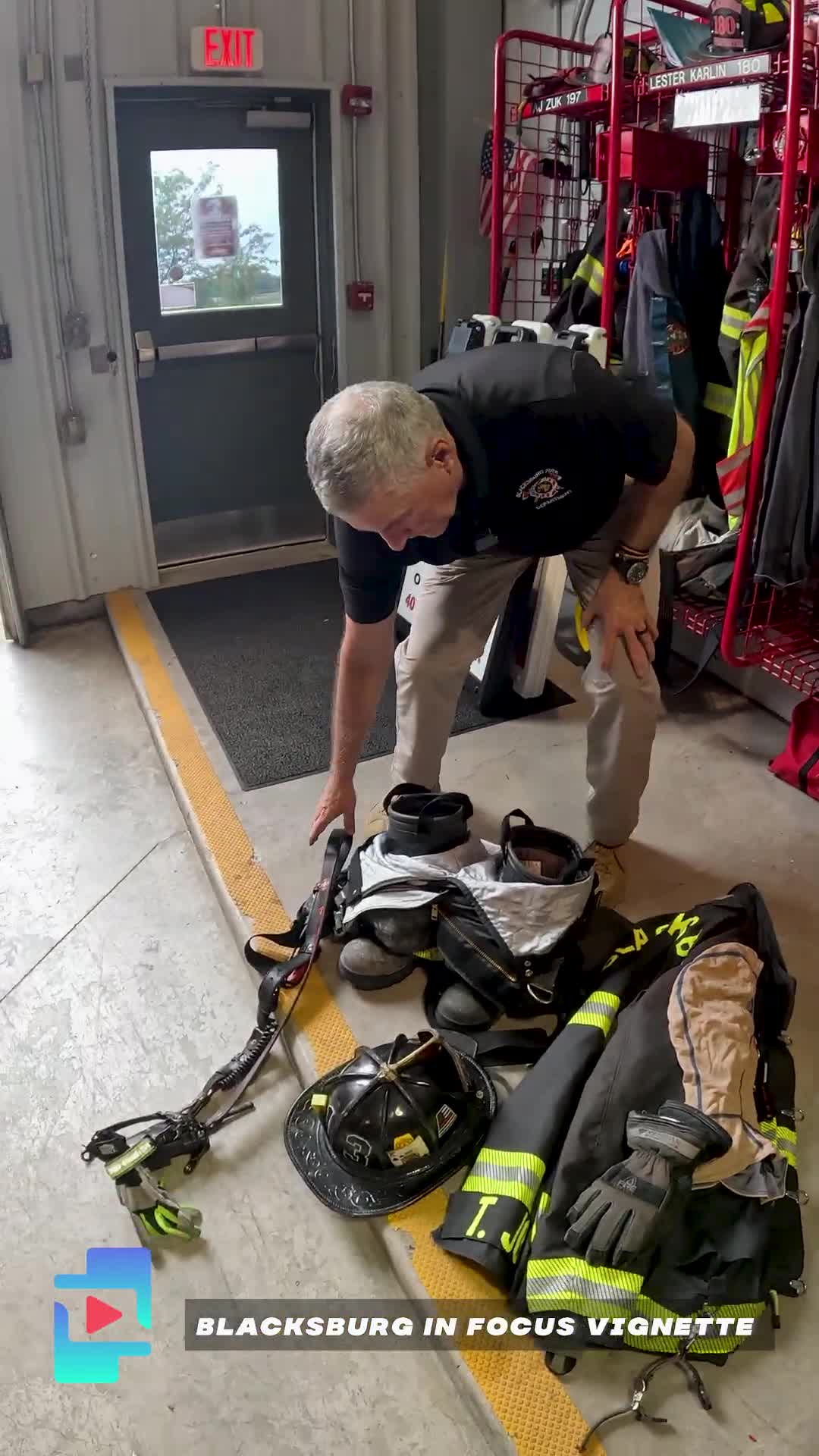 Blacksburg volunteer firefighter describes protective gear, radios and helmet standards
