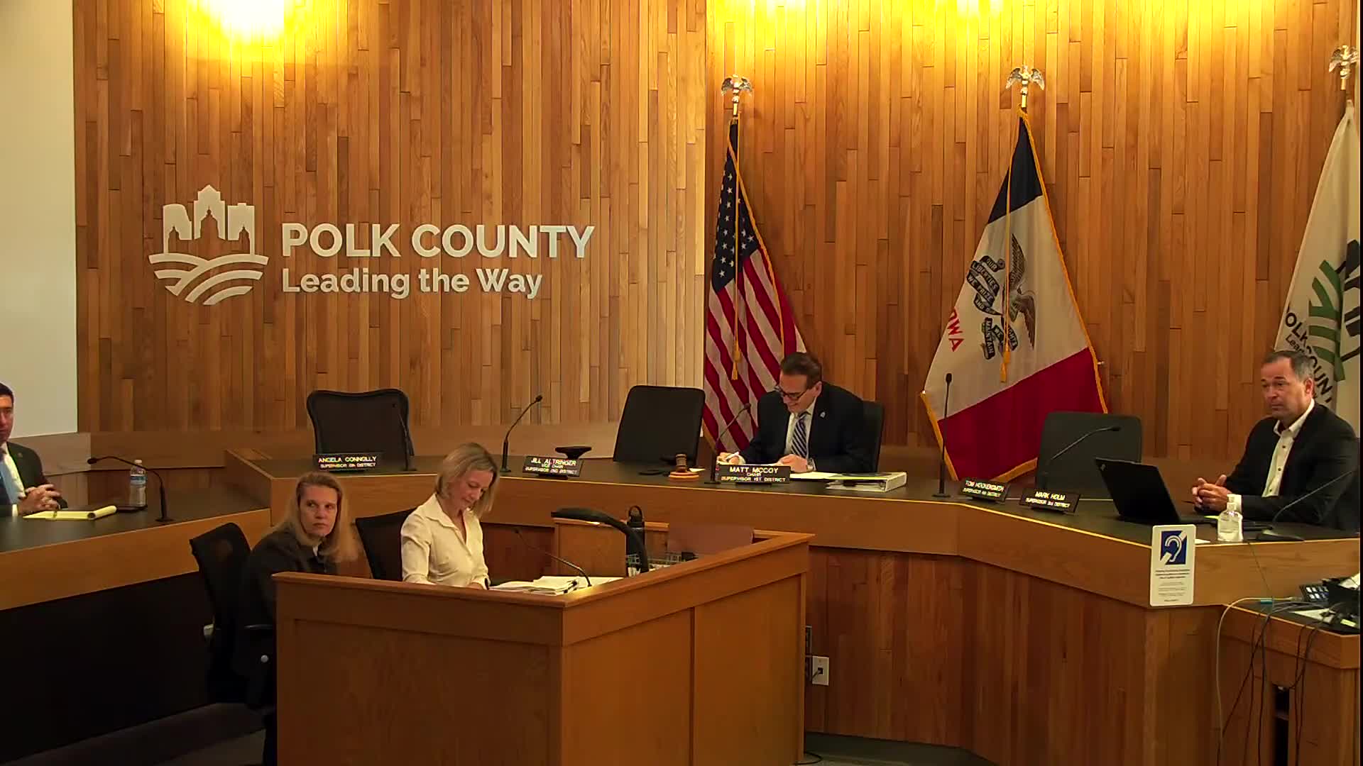 Polk County board receives Central Iowa source-water assessment; board approves multiple resolutions