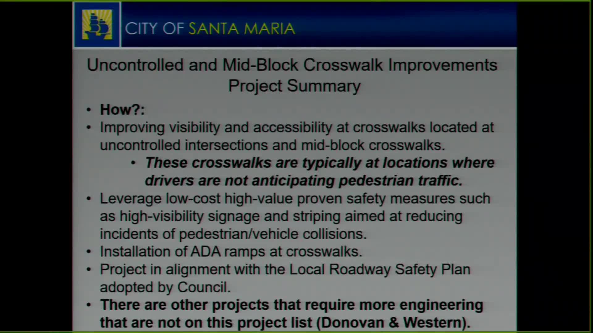 Council approves Measure A reimbursement for citywide school crossing improvements