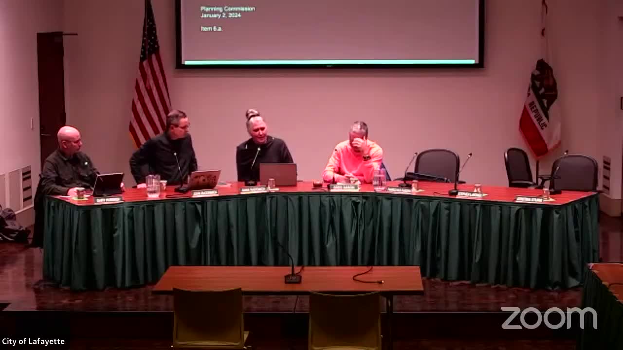 Lafayette planning commission approves hillside permit and variance for new home at 88 Lucas Ranch Road