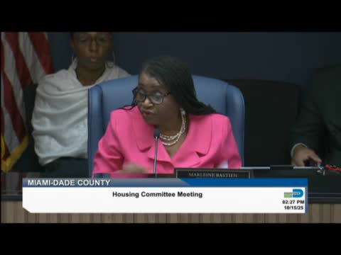 Public housing residents press Miami-Dade housing committee on evictions, mold and management as panel approves HOME-ARP funds