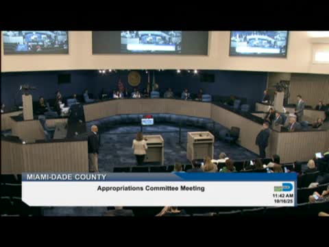 Committee moves multiple late add‑ons including Homeless Trust RFA, AT&T telecom contract, transit and airport procurement