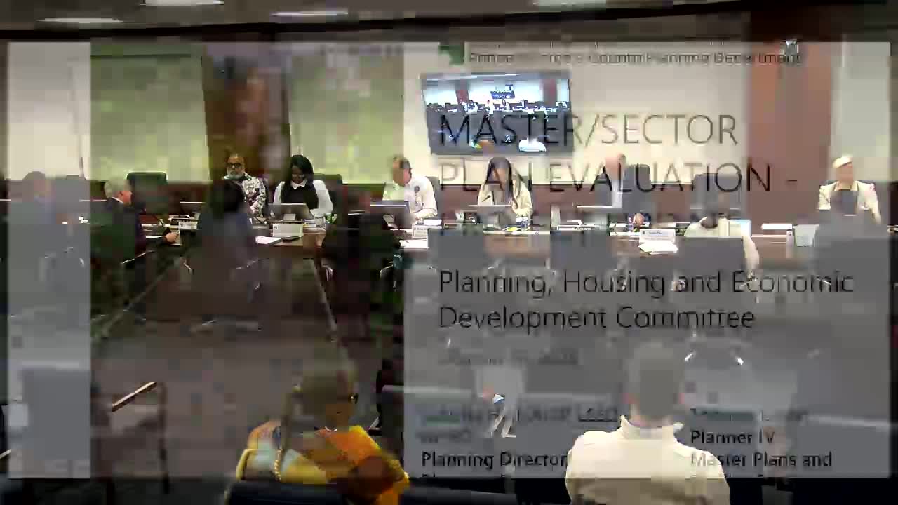 Prince George's planning staff roll out progress-report template for 36 master and sector plans