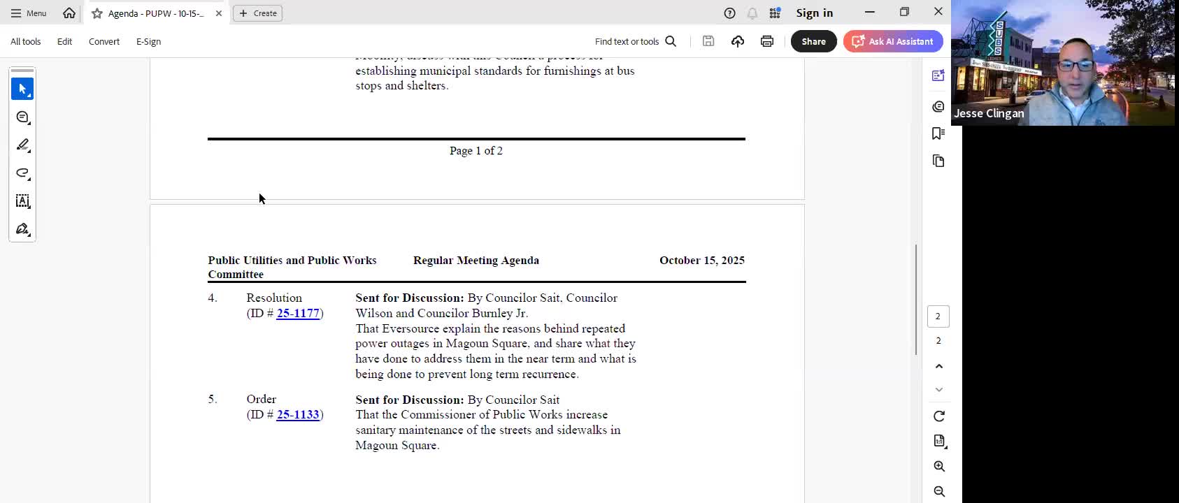 Somerville committee asks DPW to consult 'lights and lines' and Eversource after truck snags overhead wire