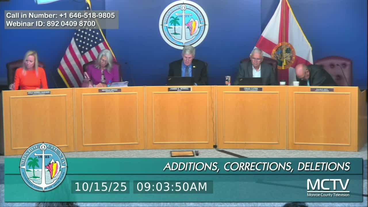 Votes at a glance: key outcomes from the Oct. meeting of the Monroe County Commission