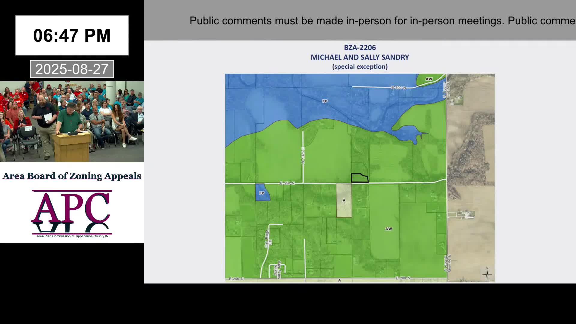 Board approves special exception for Sandry guest house on AW‑zoned property