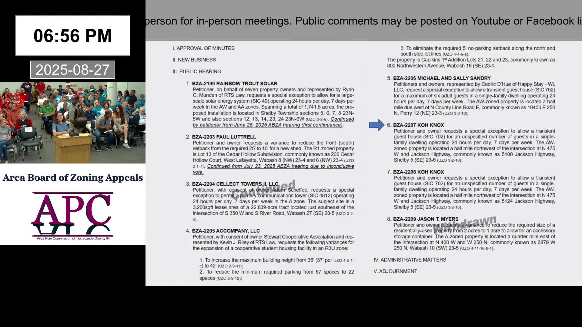 Board approves two transient guest‑house special exceptions on Jackson Highway with conditions