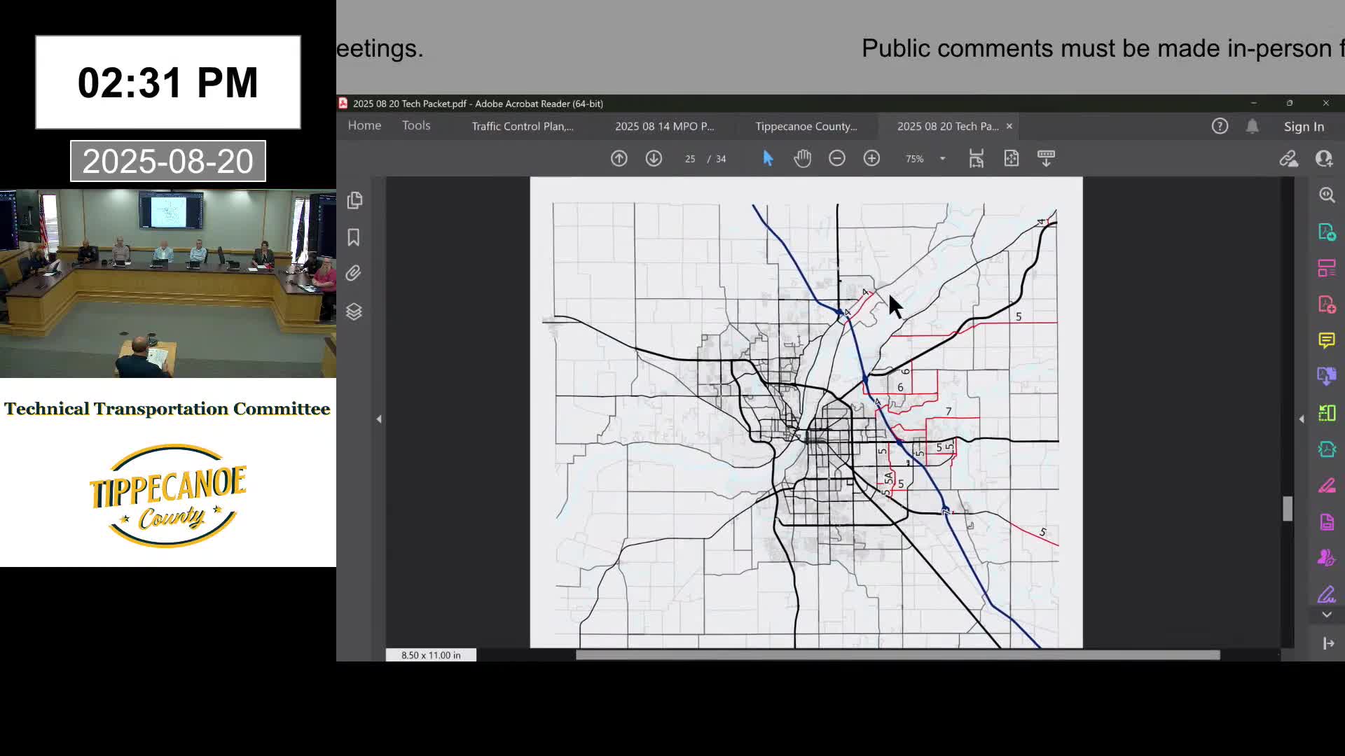 MPO advances proposed federal functional‑class updates; Park East and 425 North included ahead of construction