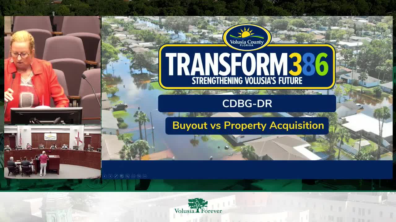 Volusia officials outline buyout, property-acquisition rules under Transform386 recovery program