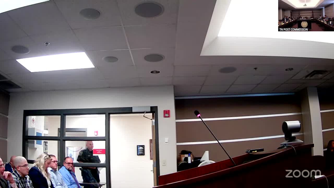 Tennessee POST Commission: actions taken, continuances and suspensions
