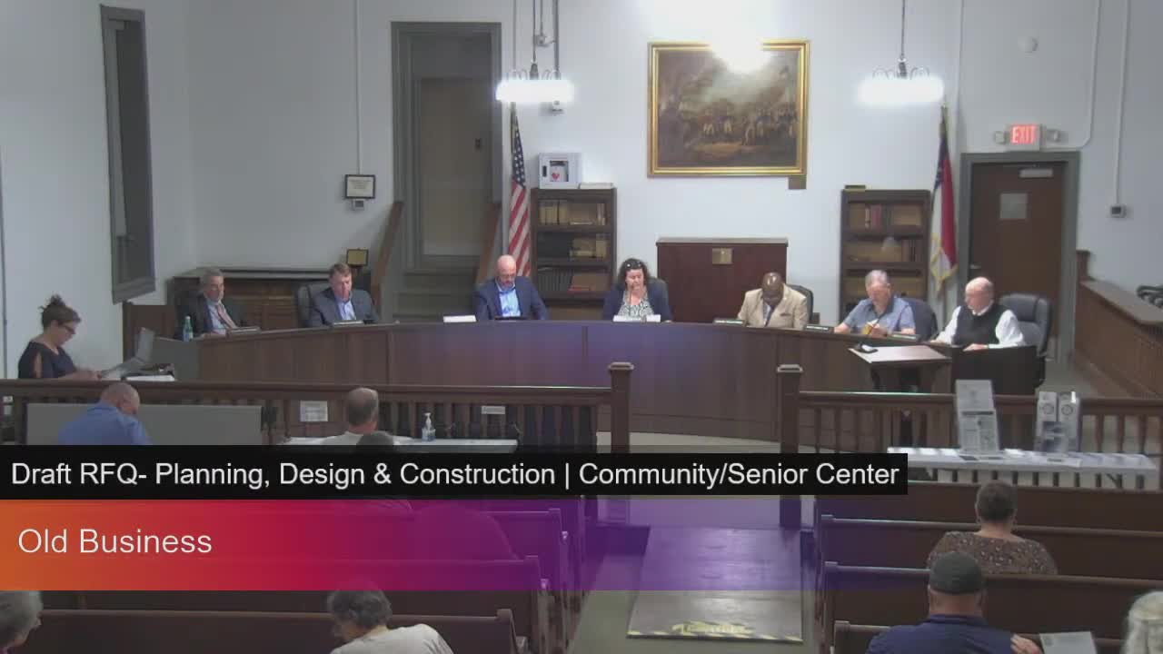 Board authorizes RFQ for senior center design using $500,000 SCIF planning funds