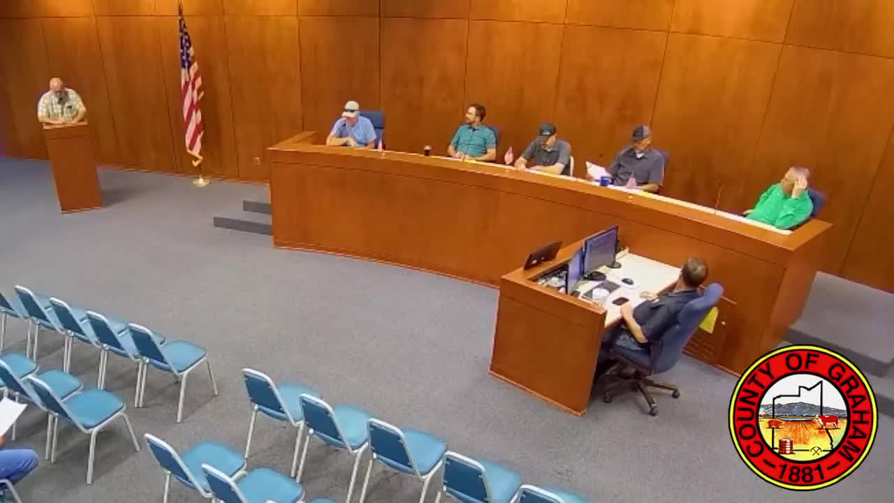 Graham County Board of Adjustment approves 3‑foot side‑setback variance for attached garage