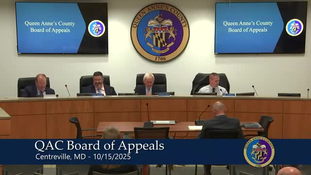 Board allows Sachs screened porch in expanded critical-area buffer with mitigation condition