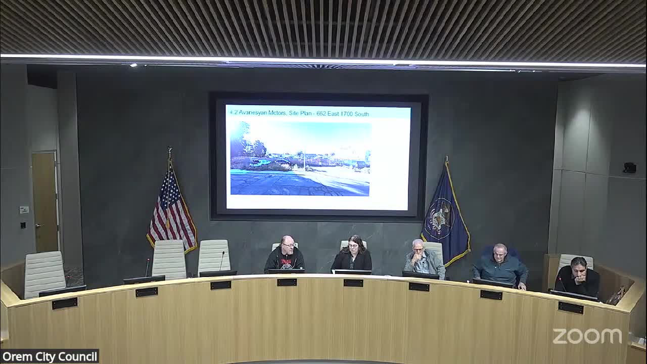 Orem commission approves Abenisian Motors site improvements at 662 East 1700 South