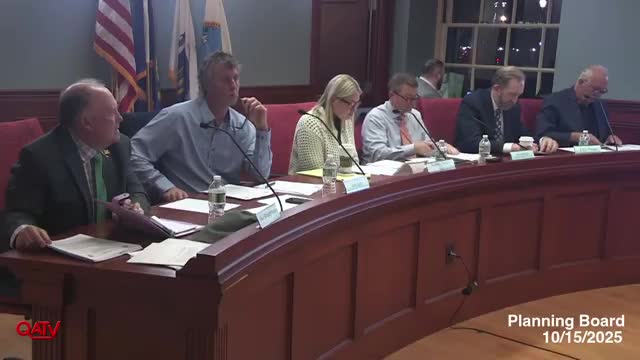 Planning board continues 3 Thayer Street proposal to Nov. 19 for peer review