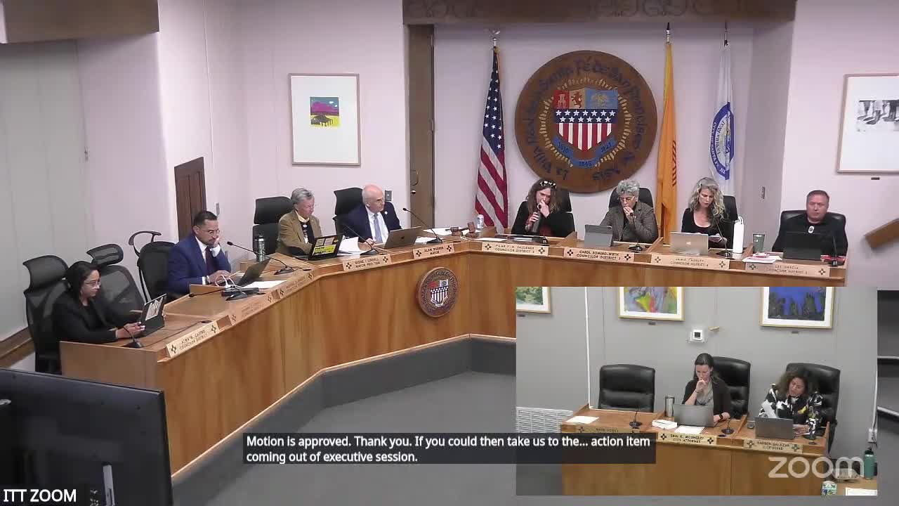 Votes at a glance: actions taken by Santa Fe City Council, Oct. 8, 2025