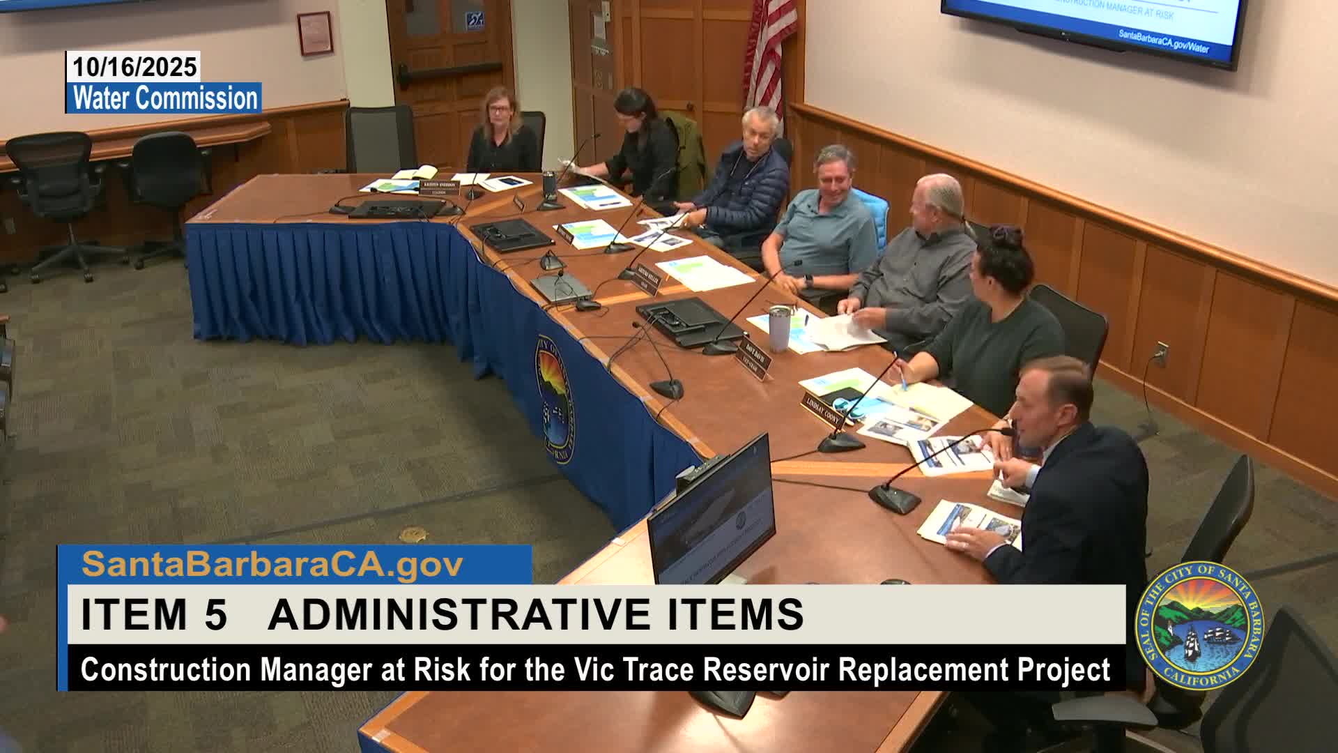 City outlines Vic Trace reservoir replacement, community outreach and plan to use construction manager at risk procurement