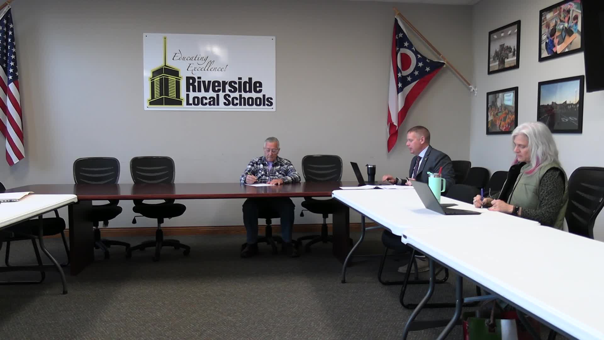 Board to consider OSBA platform guidance; district engages in county‑level property‑tax discussions