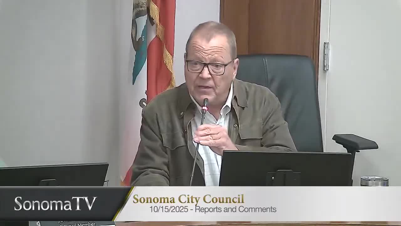 Votes at a glance: Sonoma City Council actions on Oct. 15