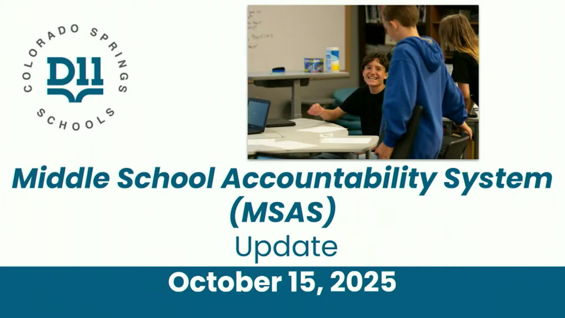 District pilots middle-school accountability system; 34% of students initially identified for extra supports