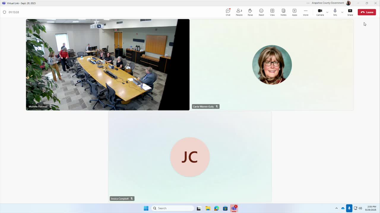 Arapahoe County commissioners vote to enter executive session on contracts, labor and grants