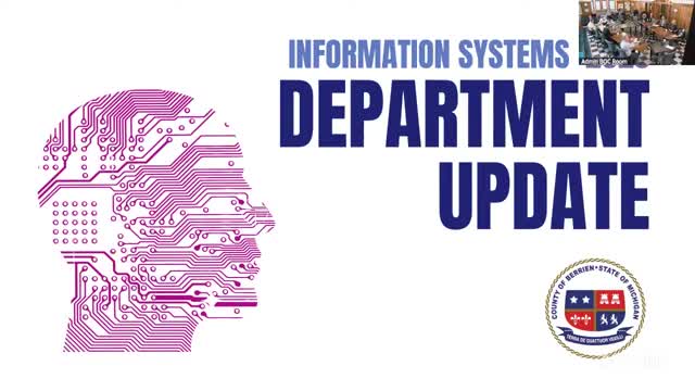 County IT reports mainframe elimination, PC upgrades and cybersecurity steps; flags 2026 data-center replacement