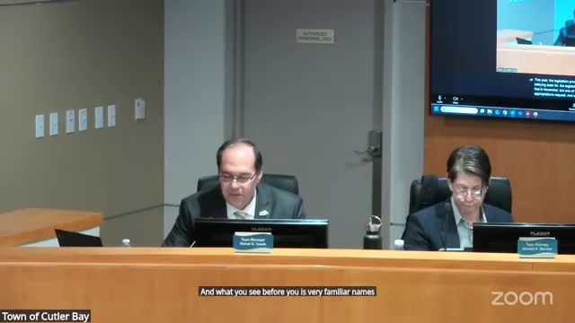 Cutler Bay previews 2026 legislative funding requests including Legacy Park remediation and stormwater projects
