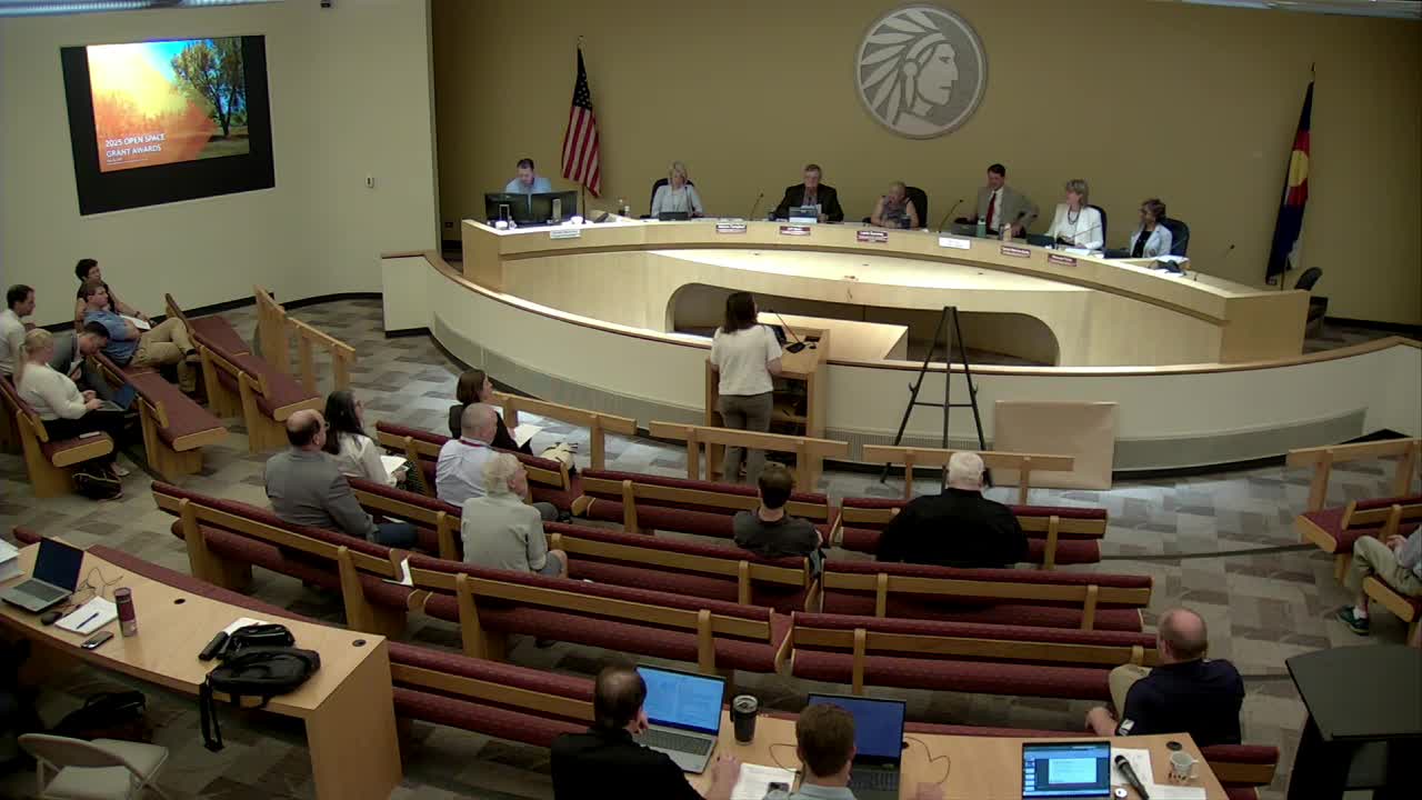 Arapahoe County approves $4.83 million in open‑space grants; approves Jackass Hill funding contingent on project modification