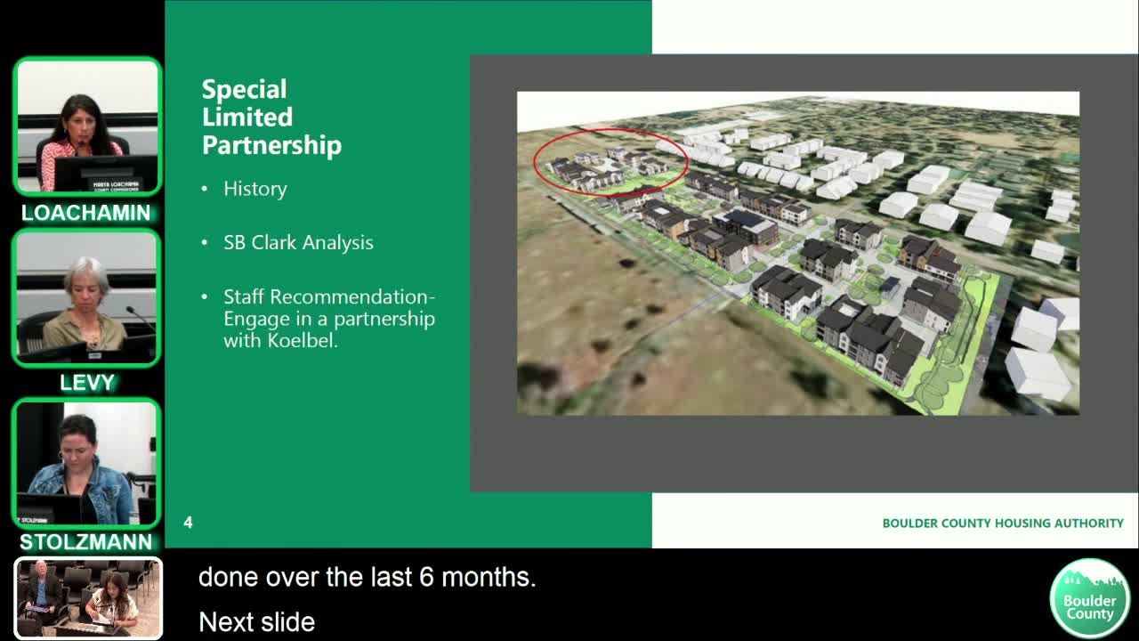 Boulder County Housing Authority approves special limited partnership to advance 65-unit Spine Road affordable housing project