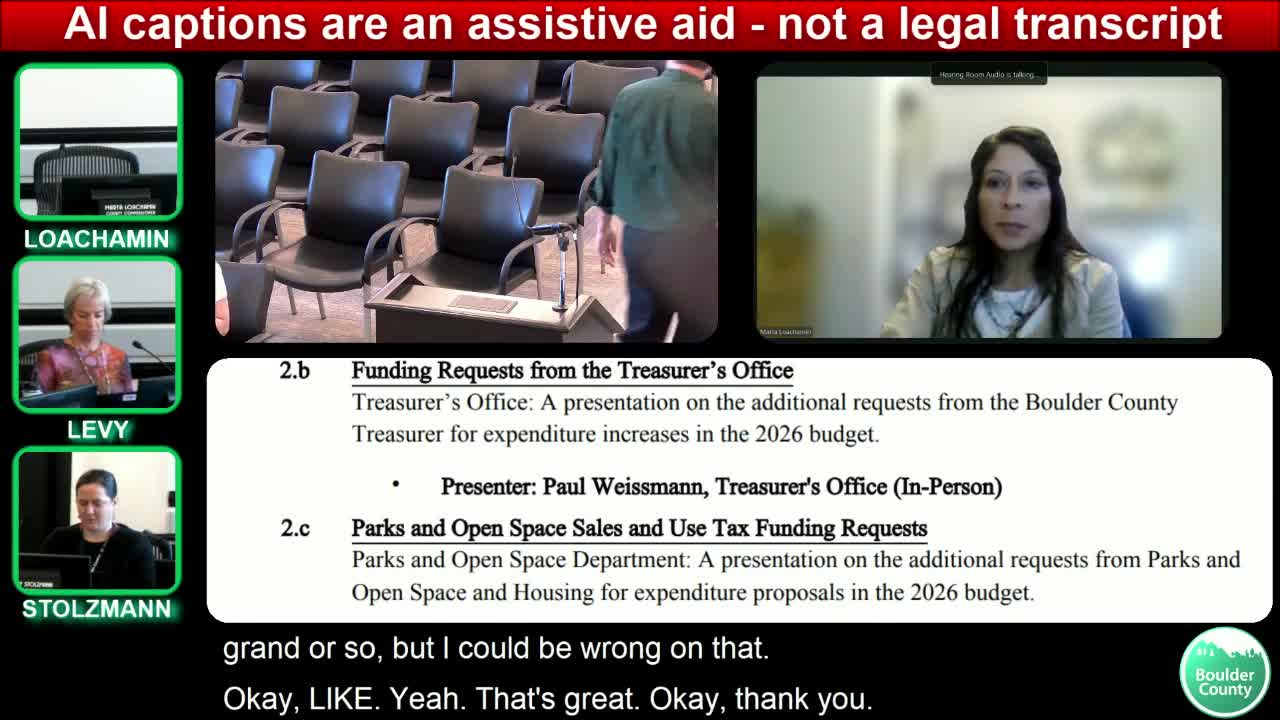 Parks and Open Space outlines $millions in 2026 one-time requests and land acquisitions, including $4 million for water-quality remediation