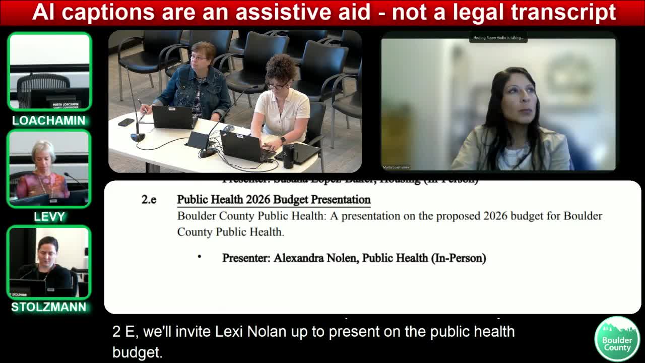 Boulder County Public Health cuts $3.8 million from 2026 budget; 31 position impacts and reorganization highlighted