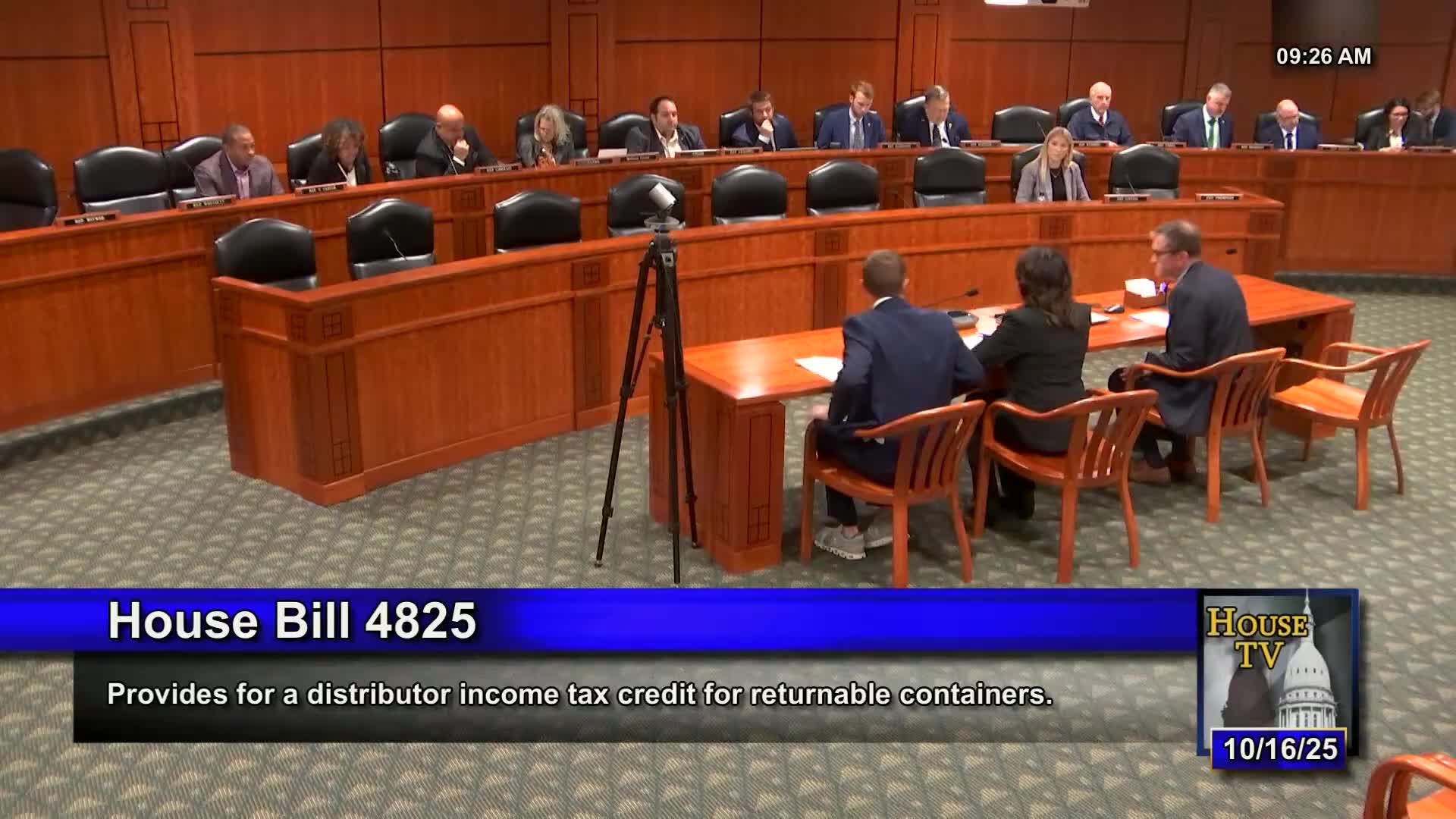 Committee hears proposal to create tax credit for bottle-bill distributors to offset operating costs