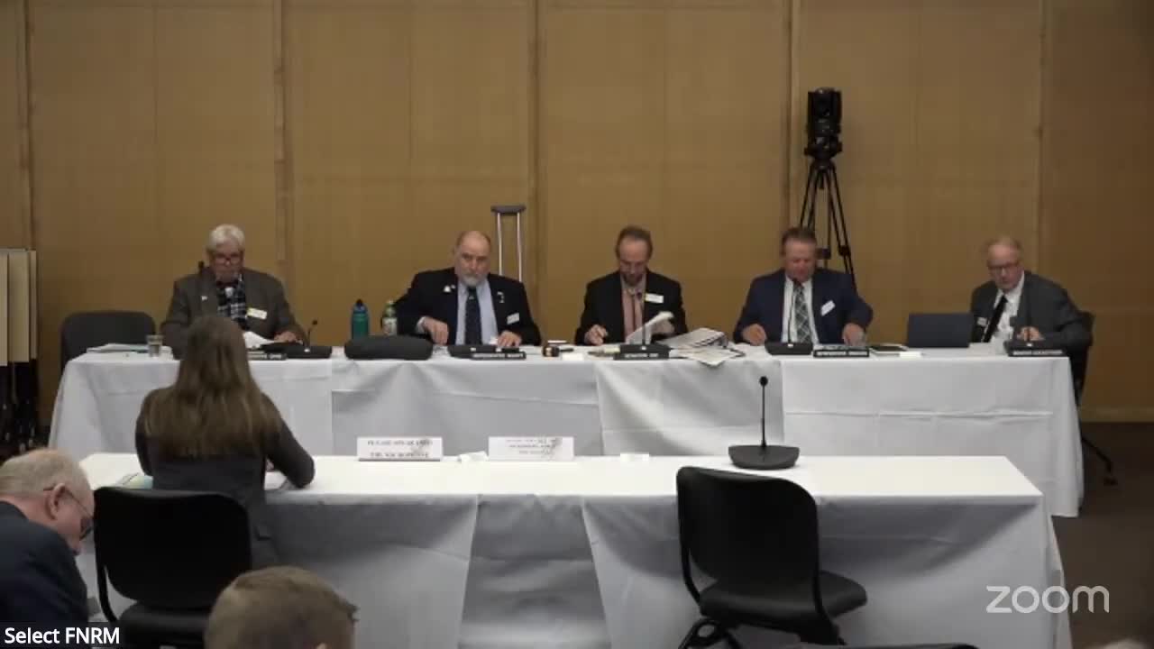 Committee reviews NEPA history and recent federal rule changes; asks LSO for one‑page summary of Speed Act