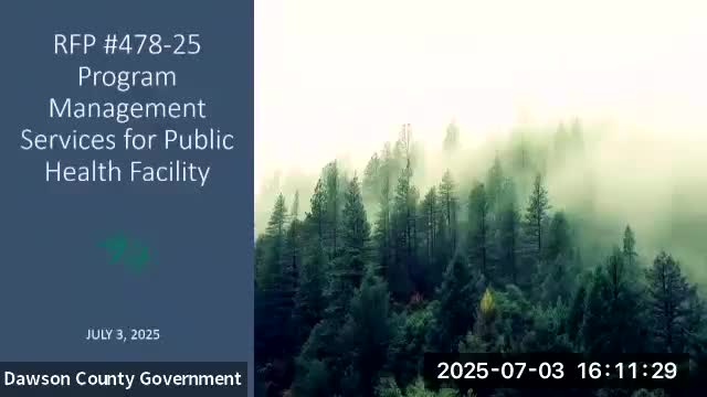 County staff recommends awarding program management contract for public health facility to Ascension Program Management