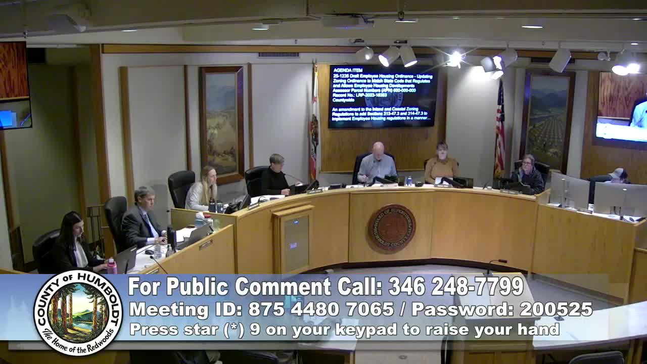 Planning commission recommends changes to employee housing ordinance, raises water minimum and lowers unit-size minimum