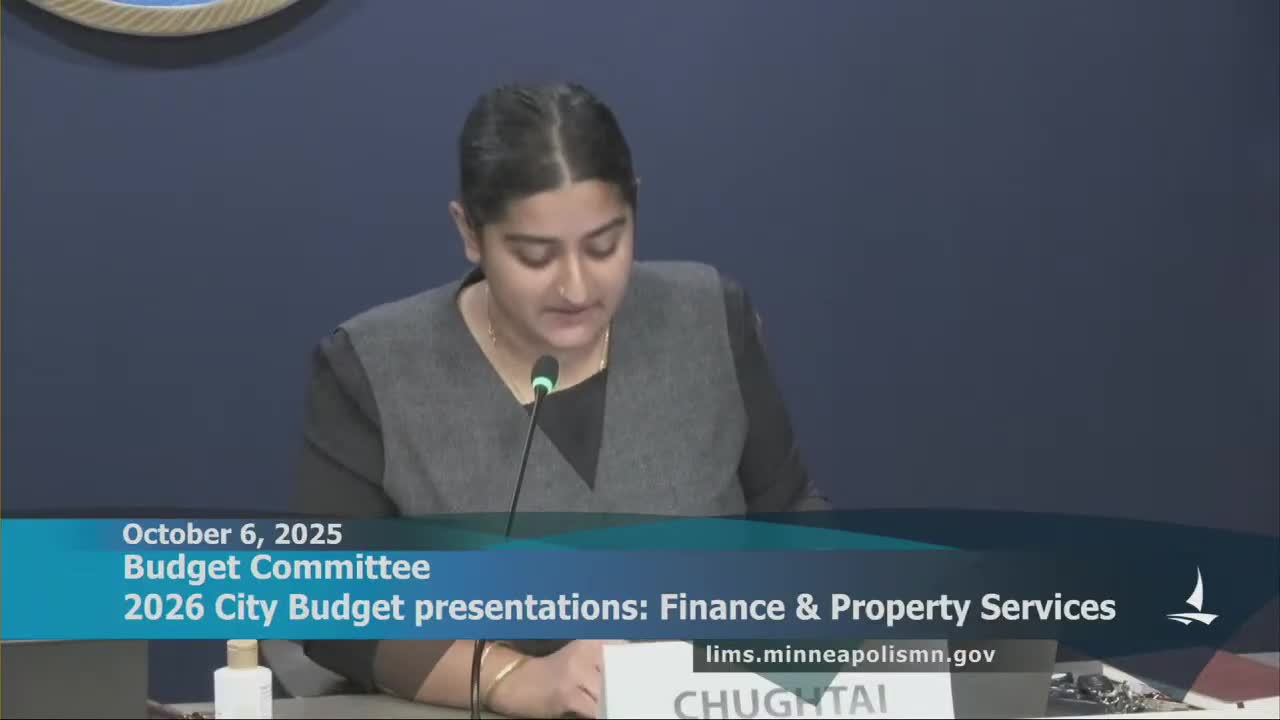 Finance and Property Services details 2026 budget, Workday transition and plan to pass card fees to utility customers