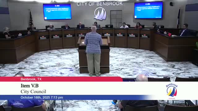 Benbrook approves one-year Cigna health and dental contracts effective Nov. 1