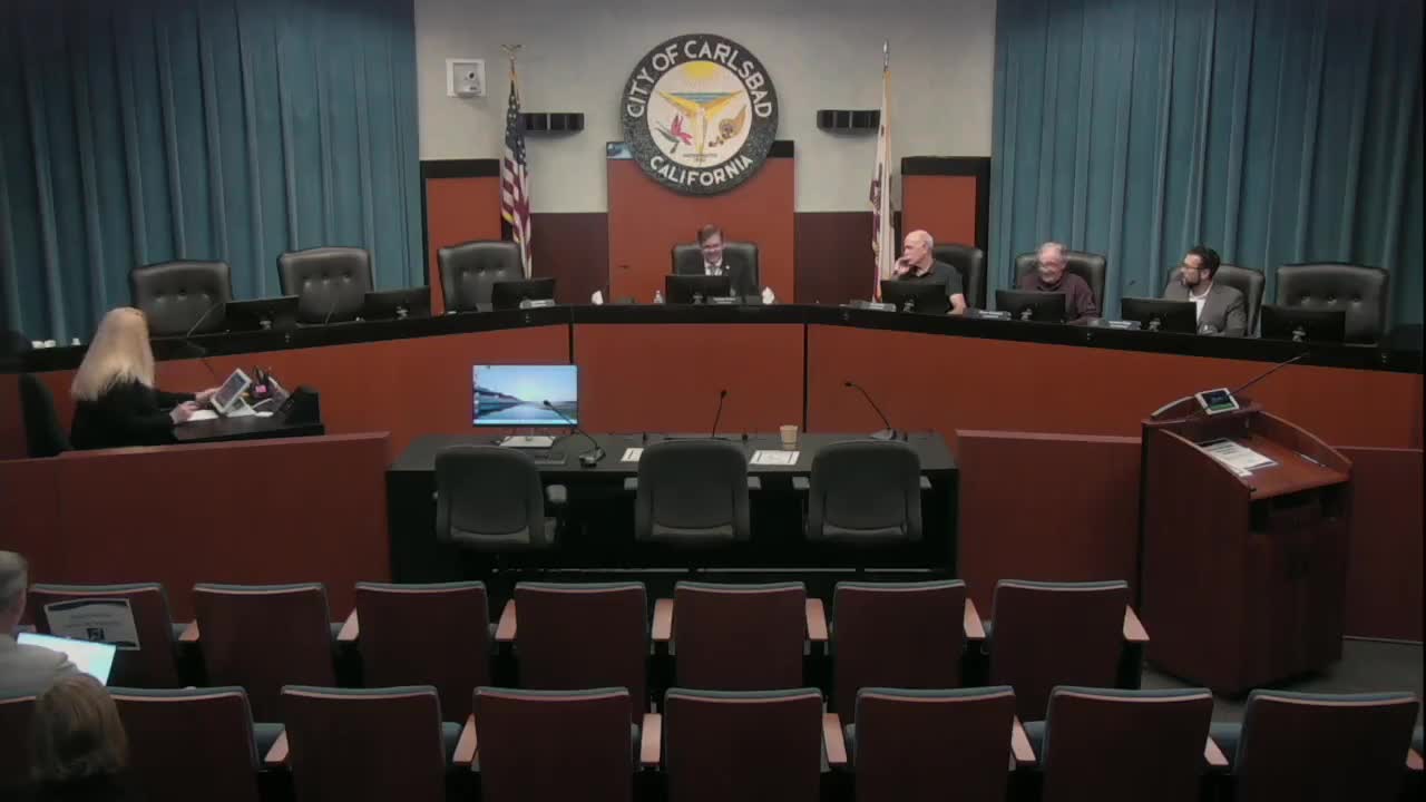 Carlsbad investment review board names vice chair, adopts meeting calendar and agrees to review investment policy