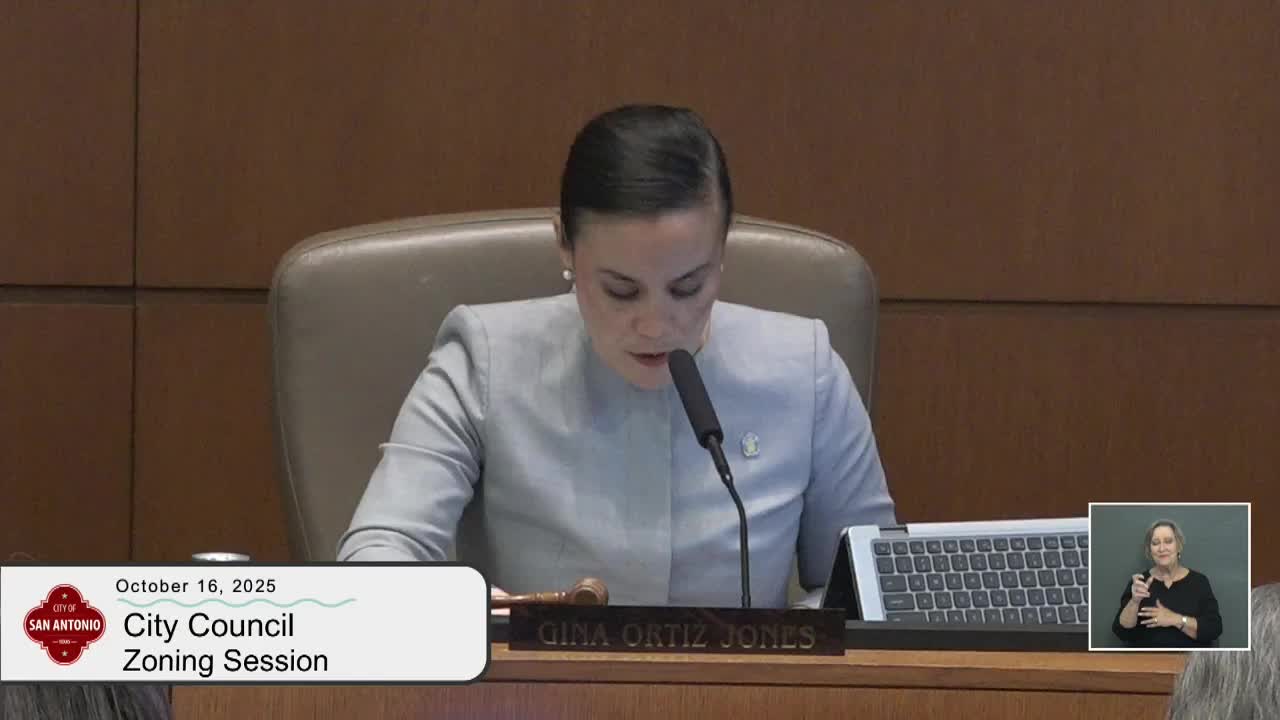 San Antonio council approves multiple zoning items; two items postponed, wireless tower deferred to December