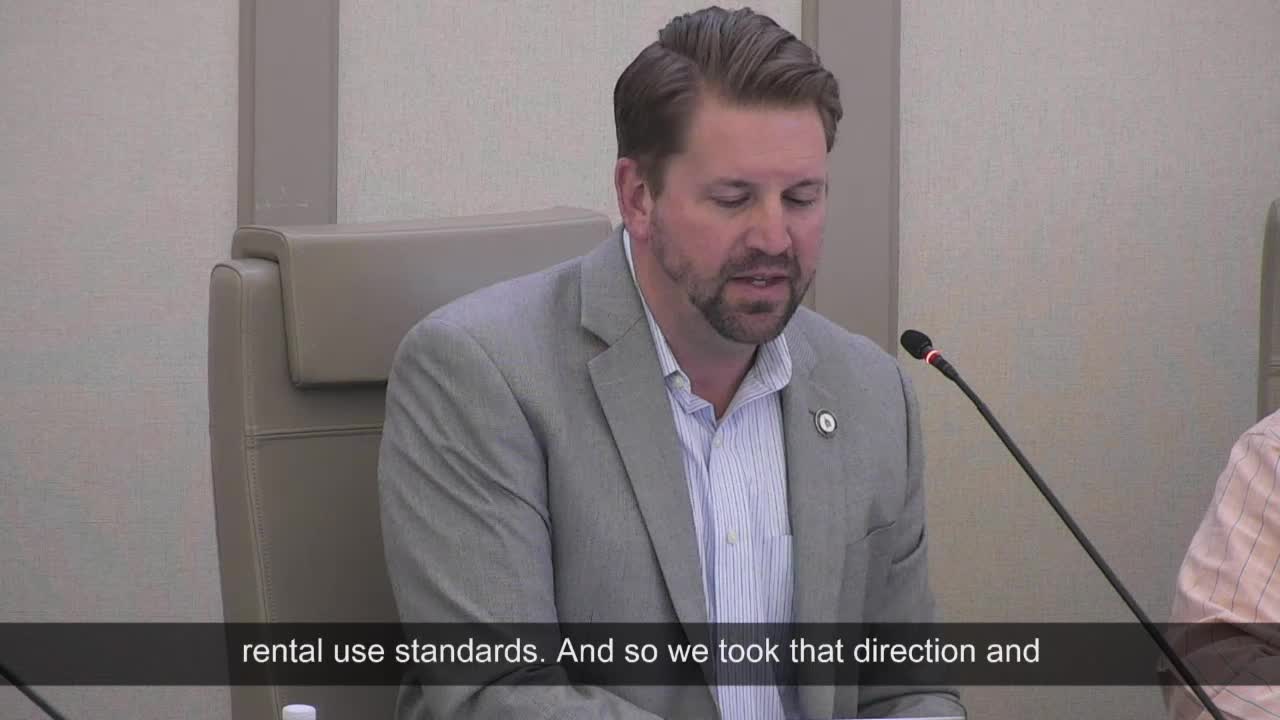 Planning commission narrows short-term residential rental draft; residency rule kept, annual operating limit set at 90 days
