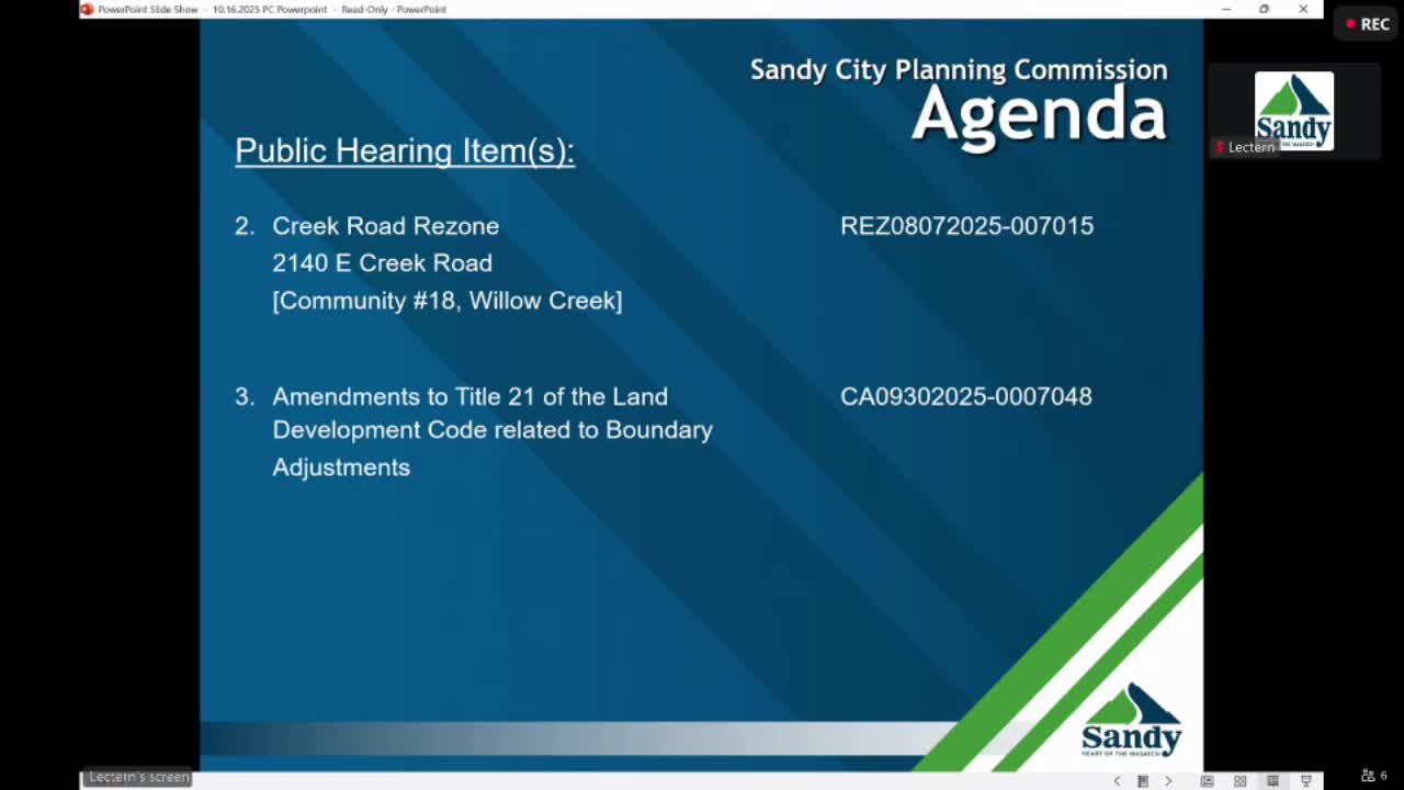 Planning commission recommends rezoning for 2140 E. Creek Road to R‑1‑15A