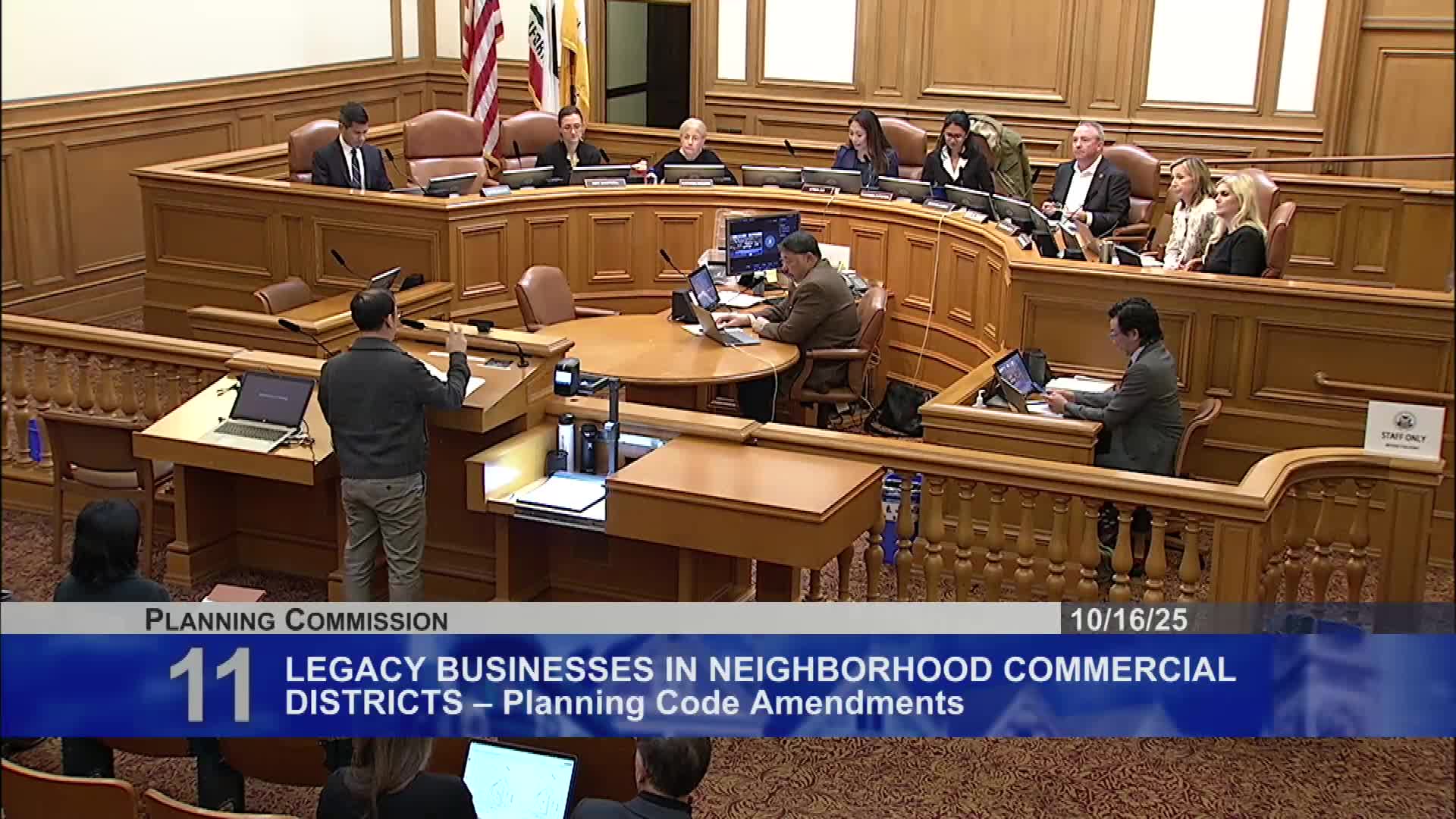 Planning Commission recommends disapproval of ordinance to require CU hearings for storefronts vacated by legacy businesses