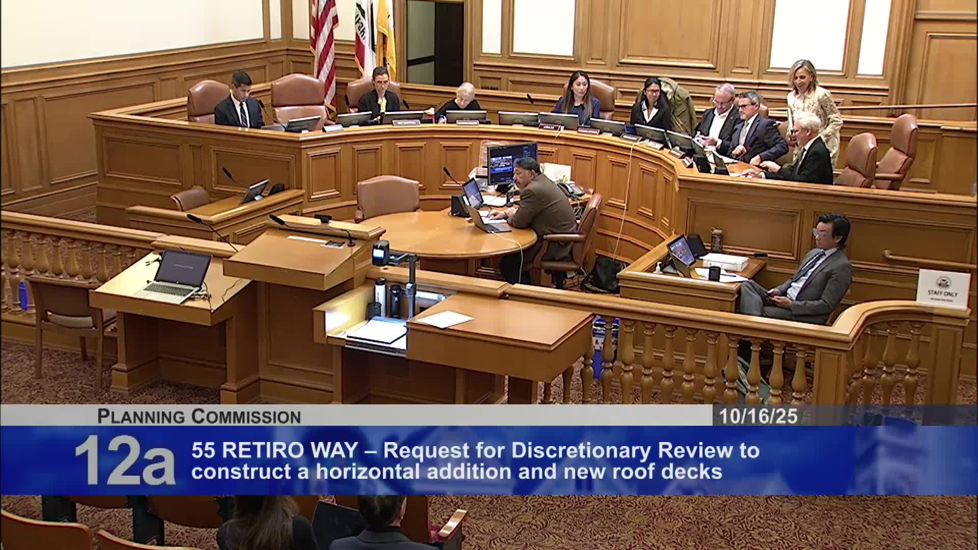 Planning Commission orders changes, takes discretionary review of 55 Retiro Way addition after neighbor concerns