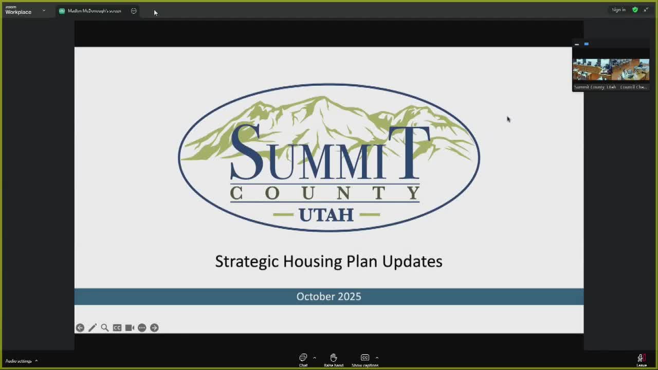 Planners present housing authority strategic plans and land‑prioritization map to commission