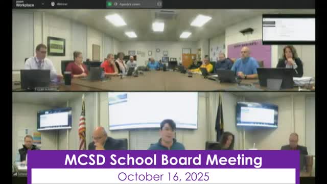 Mifflin County SD staff outline Act 1 index, possible $1.36 million revenue impact and $8 million state shortfall