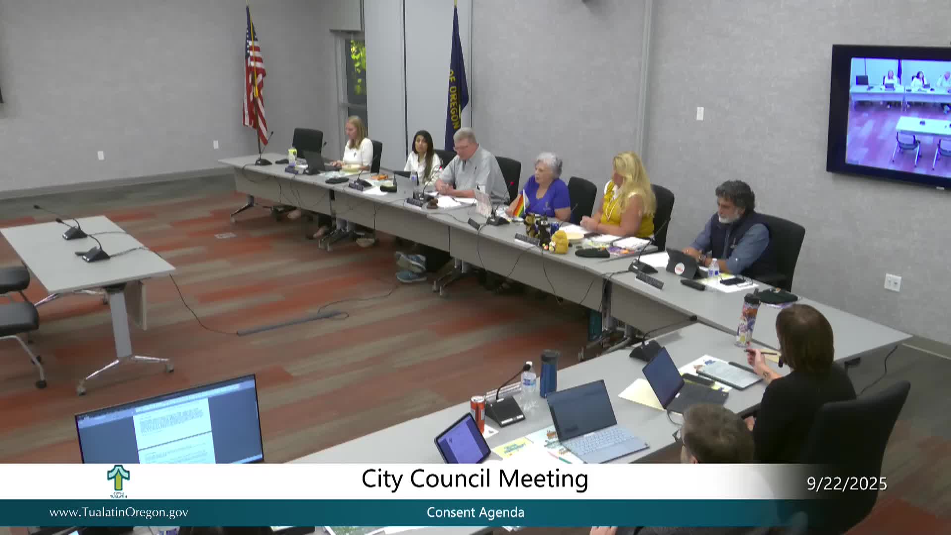 Votes at a glance: Tualatin City Council actions on Sept. 22, 2025