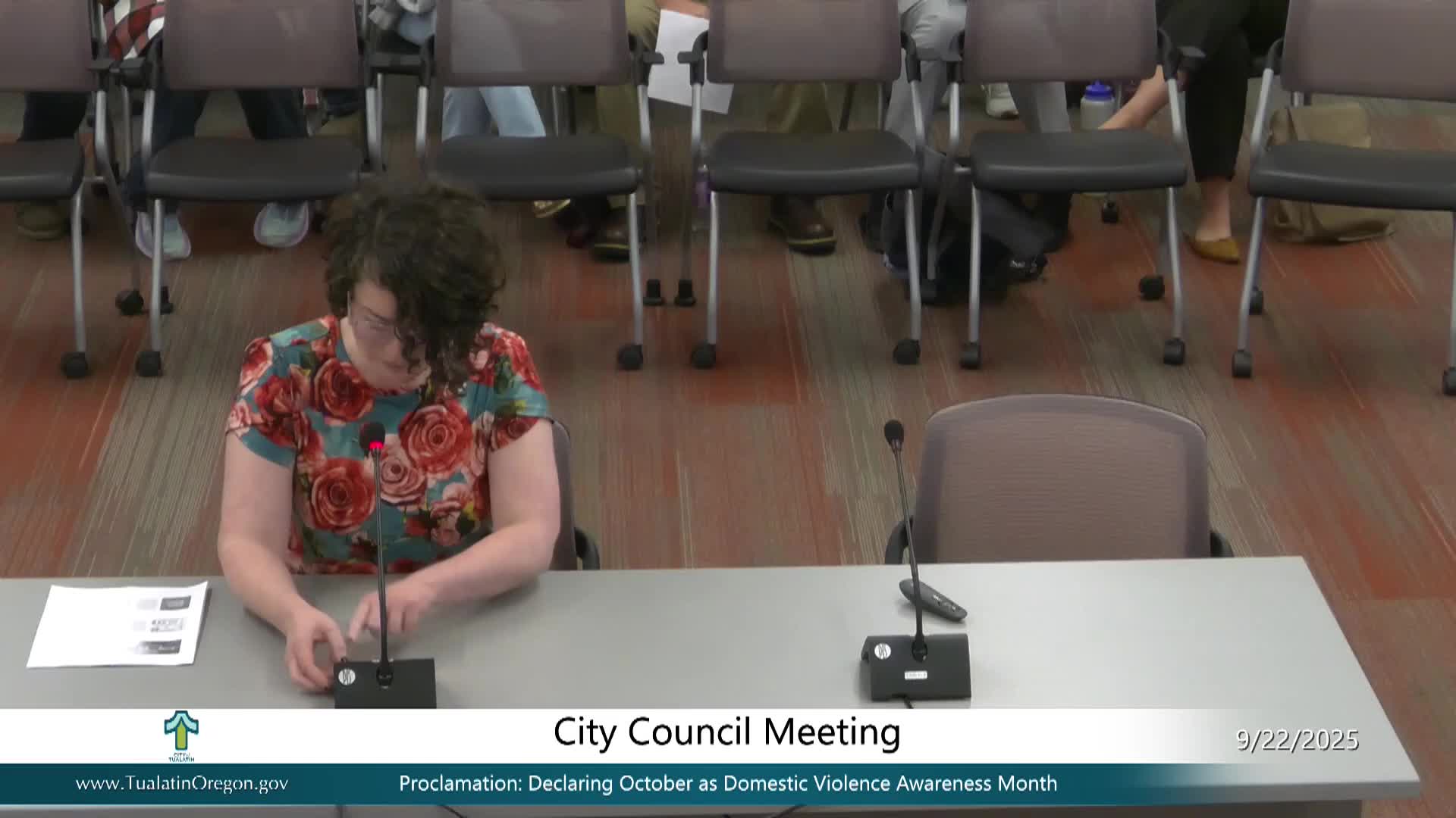 Tualatin proclaims October Domestic Violence Awareness Month and previews Family Peace Center opening