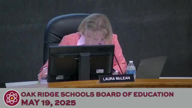 Oak Ridge Board adopts FY26 budget, affirms teacher stipend eligibility and approves grants, facilities work and scoreboard purchase