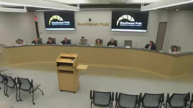 At a glance: Southeast Polk board actions Oct. 16 — roof project accepted, policies advanced to first reading, IASB delegate named