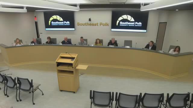 Southeast Polk board approves 28E water-flow metering agreement with Pleasant Hill after questions about cost and sources